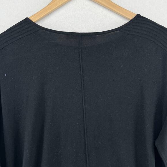 LILLY PULITZER Sweater XS Joslyn Coolmax Relaxed Tunic Boat Neck Pullover Black - Picture 4 of 13
